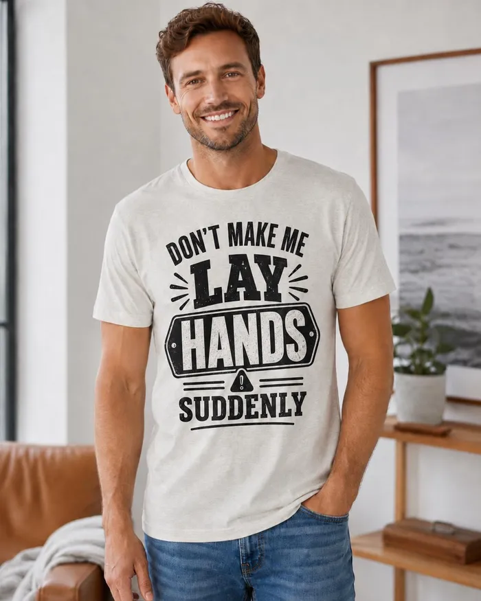 Funny Faith Statement Tee, Bella Canvas 3001